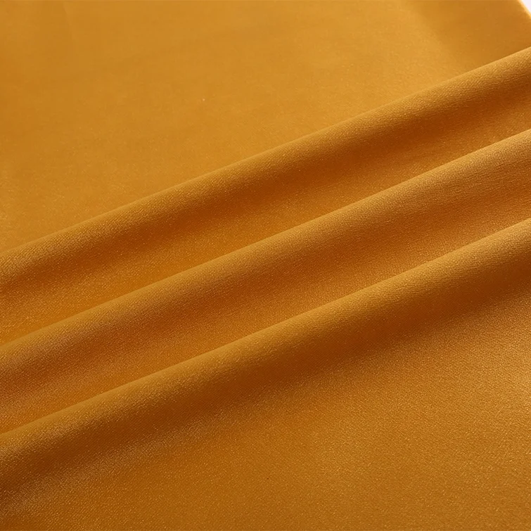 China suppliers chinese shiny polyester spandex silk satin fabric