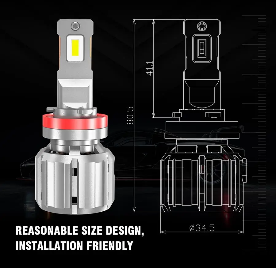 Newest 12000LM X20 LED Headlight Bulb H4 H7 H11 H13 9005 9006 With GC LED Chip 130W CANBUS Decoder For Car Headlight 6500K