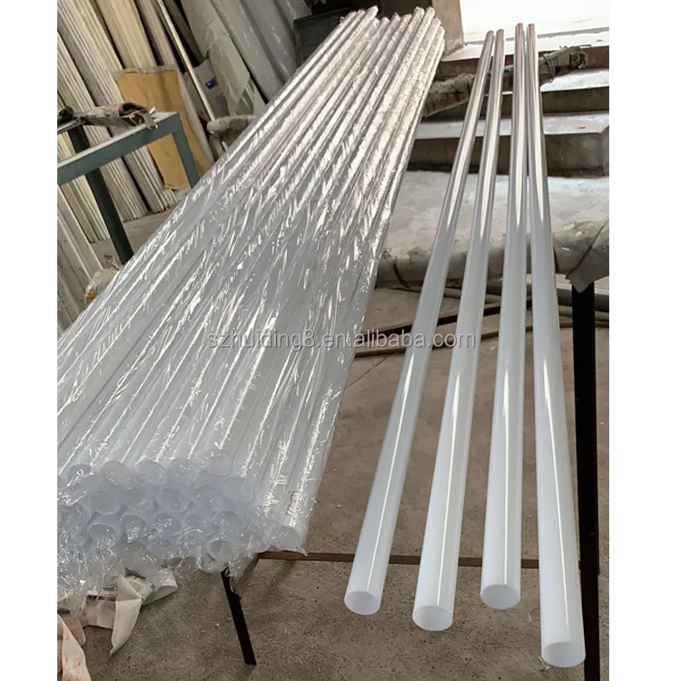 Hot Sale Led Lighting Frosted Acrylic Tube Milk White Acrylic Tube Light Diffusing Polycarbonate Tube