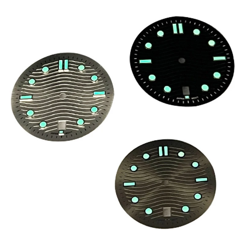 Manufacturer Wholesale Custom Watch Face logo Watch Accessories 32.5mm NH35 Movement Luminous Dial Watch Face Dial