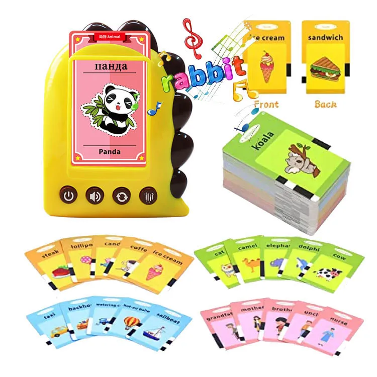 Baby First Dino 112 Cards Bilingual English Serbian Basic Words Abc Alphabet Numbers Animals Talking Flash Cards