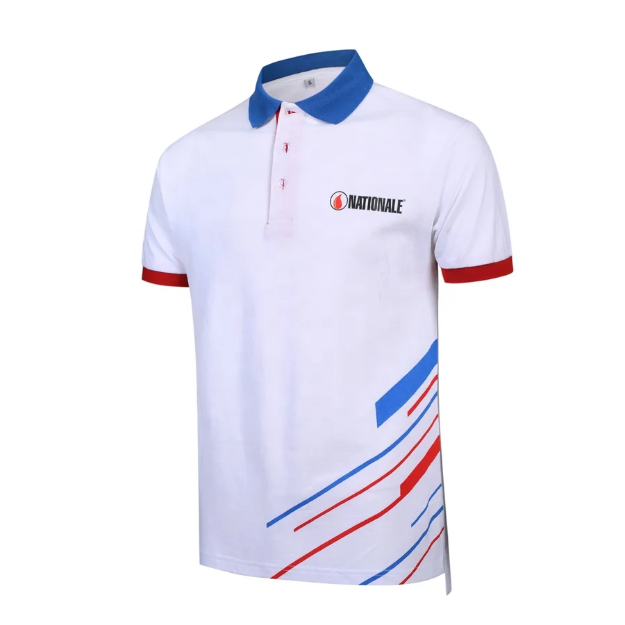 customise security guard embroidered logo retail mercerized mens 100% cotton school uniforms jersey classic stripe polo shirts