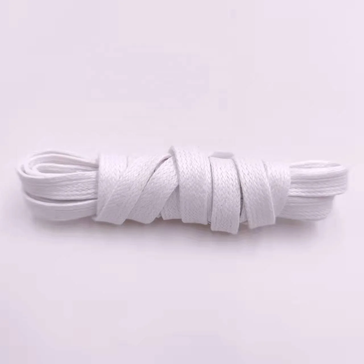 Fast shipment cotton flat leather wholesale wax laces