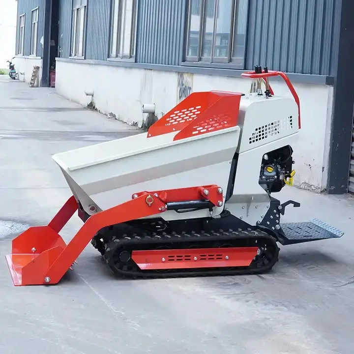 mini track driving dumper truck mini crawler small dumper 500kg 1000kg loading