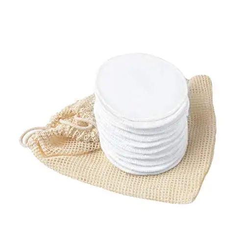 
Eco Friendly Private Label Luxury Premium Natural Organic Bamboo Cotton Face Pads Microfiber Reusable Makeup Remove Pad 