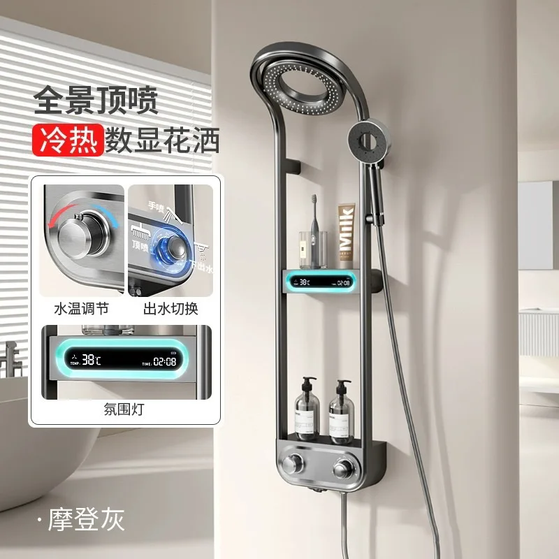 Factory Price Bathroom Shower Brass Stainless Steel Alloy Ceramic Inner Core electric shower scrubber