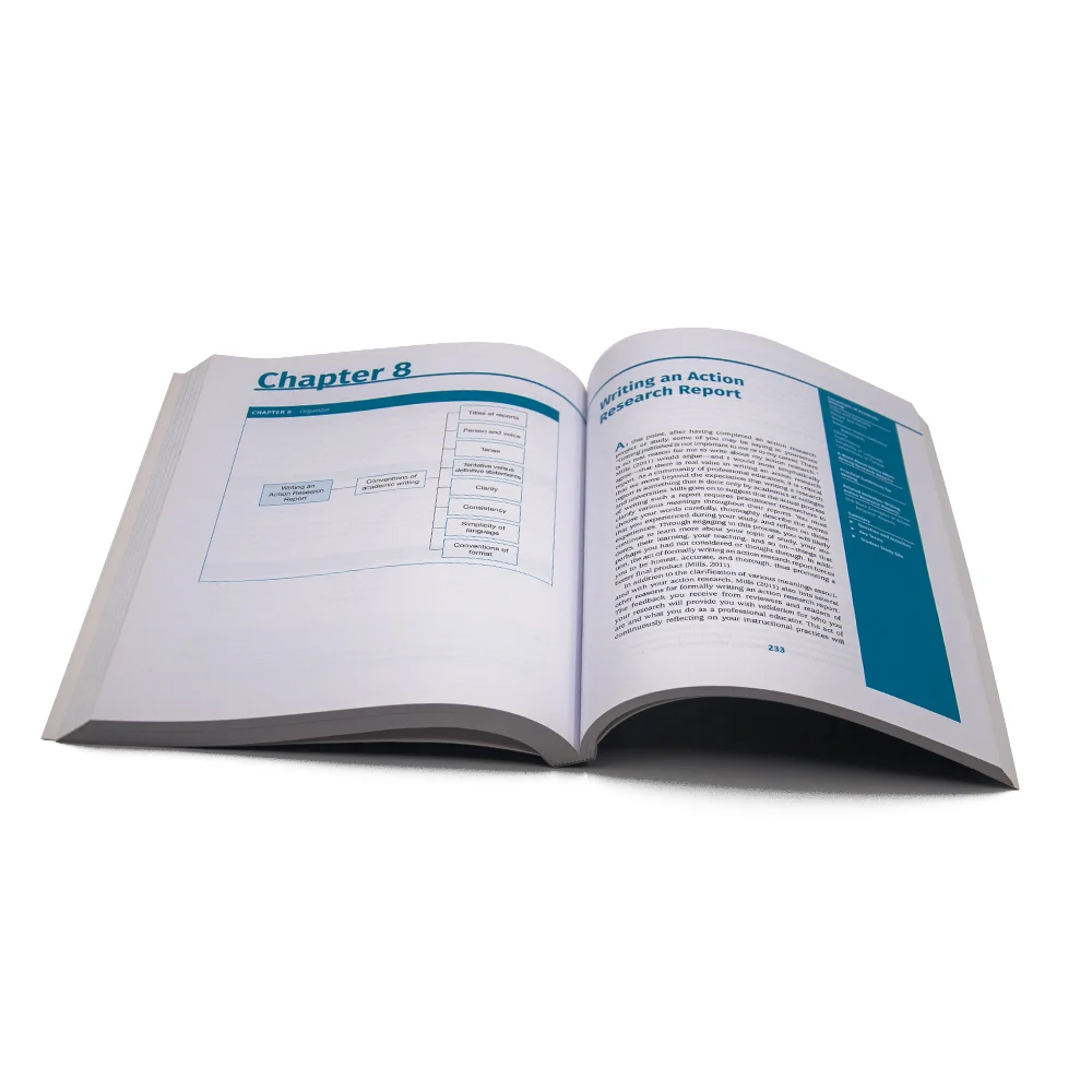 Print school softcover children education book for learning