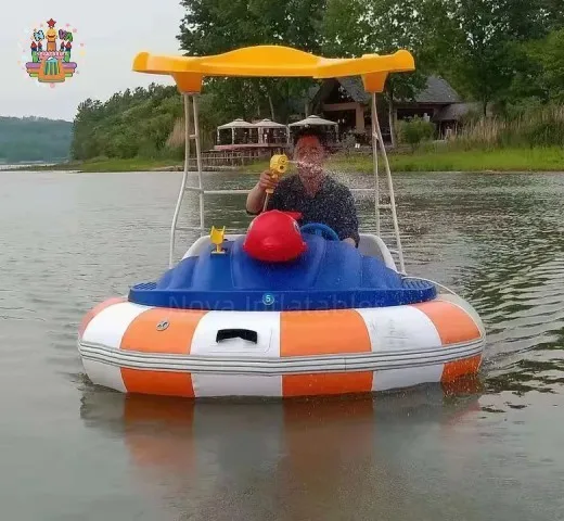 Super hot motorized double adults water  or pool inflatable kids electric bumper boat