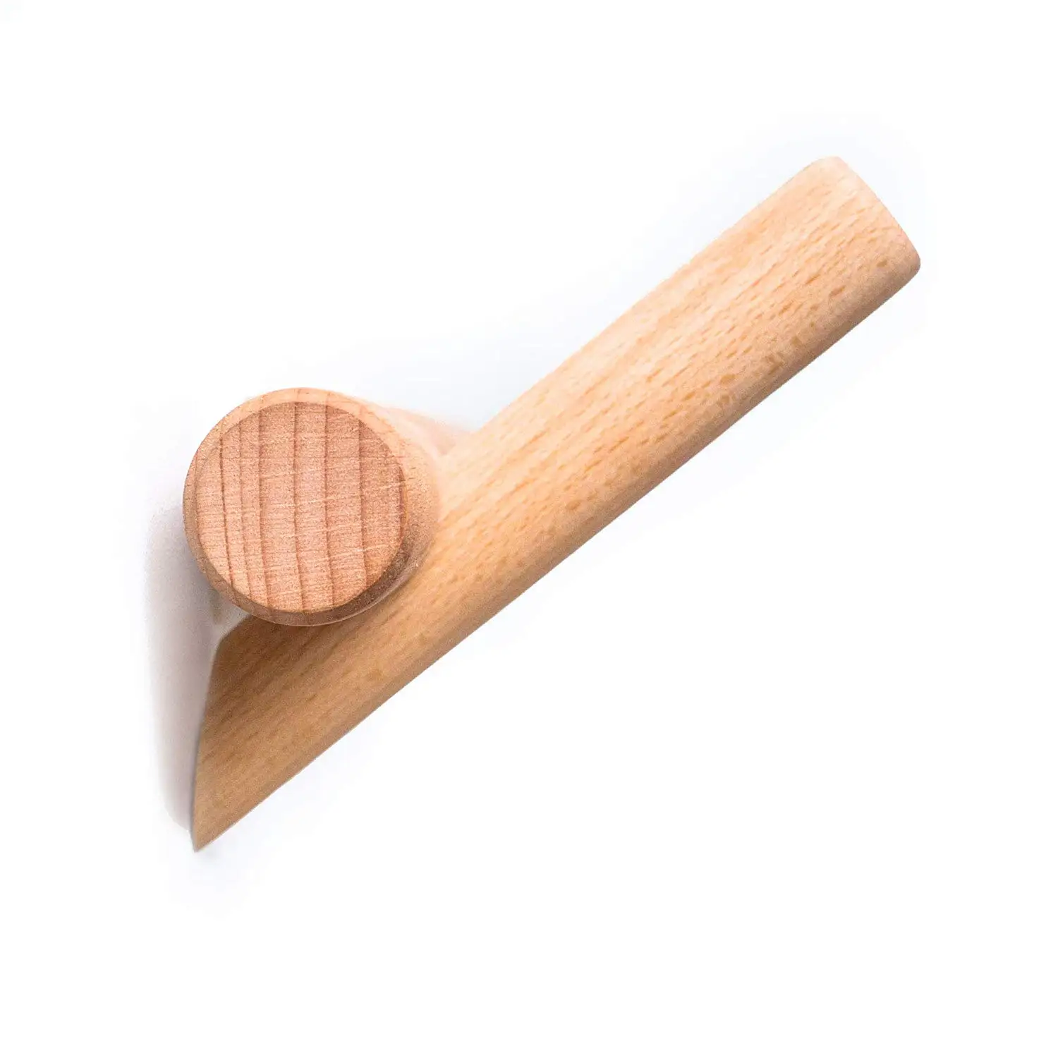 Wholesale Bamboo Wood Decorative Wall Mounted Hook Living Room Wardrobe Towel Coat Clothes Wall Hook