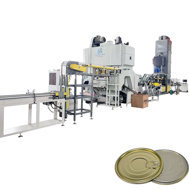 Canned Food Tuna Sardines Meat EOE Easy Open End Tin Can Making Line/ Digital Controlling Punch Press