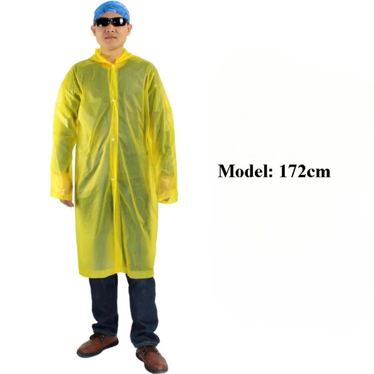 Portable Disposable Poncho Raincoats for Men Women Rain Poncho Emergency Fisherman Rain Coat