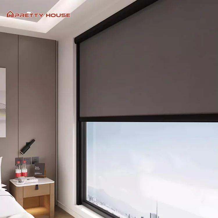 Garden Waterproof Privacy Outdoor Windproof Sun Shades Fabric Zipper Screen Vertical Curtain Remote Control Shade