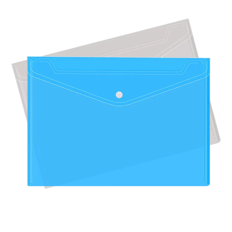 Premium Quality Plastic A5 Document with Button Closure Logo File Holder