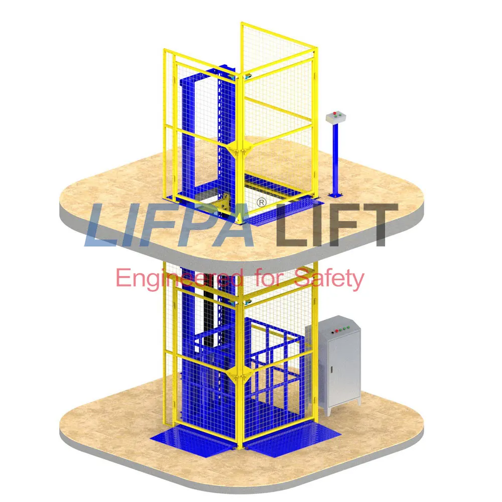 Небольшой гидравлический портативный грузовой подъемник, 500 кг