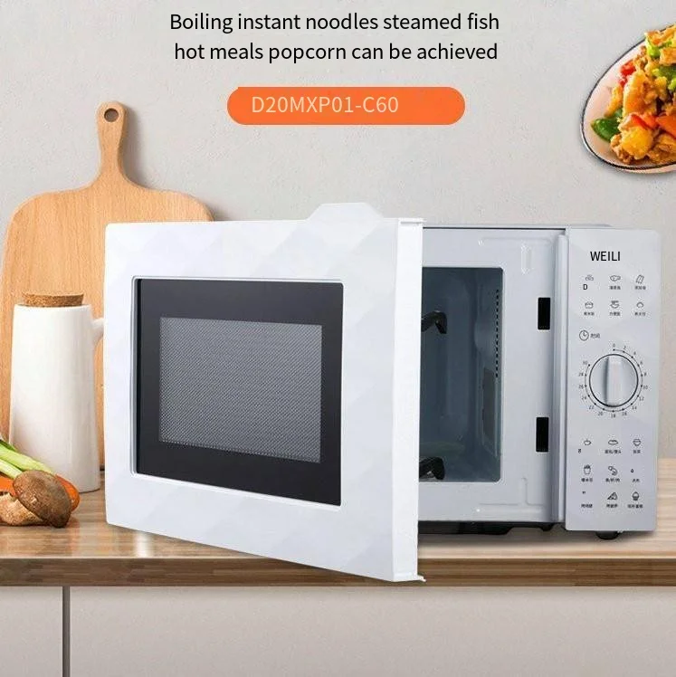20L Household Multifunctional Microwave Oven Made in Guangdong, China 600W Electric White Stainless Steel Kitchen Appliances 600