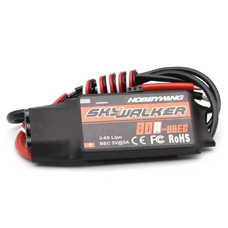 Hobbywing Skywalker 2-6S 80A UBEC Brushless ESC With 5V/5A BEC For RC Airplane