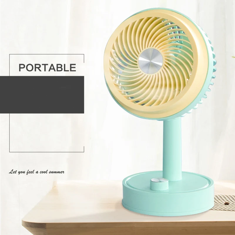 High Quality Hot Wholesale 3 Speed Electronic Portable Knob Switch Desktop Handheld Fans Rotatable USB Rechargeable Mini Fan
