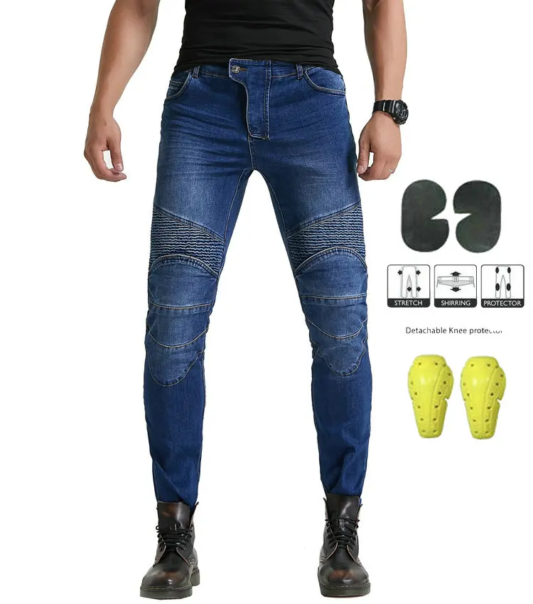 
New pants Motorcycle Pants Men Moto Jeans Protective Gear Riding Touring Motorbike Trousers 