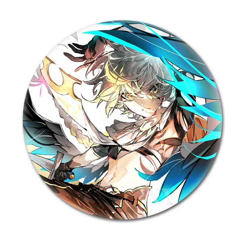 New Design Genshin Impact Ganyu Traveller Game Pin Cosplay Cute Brooch Gift Shirt Backpack Lapel Badge Decoration