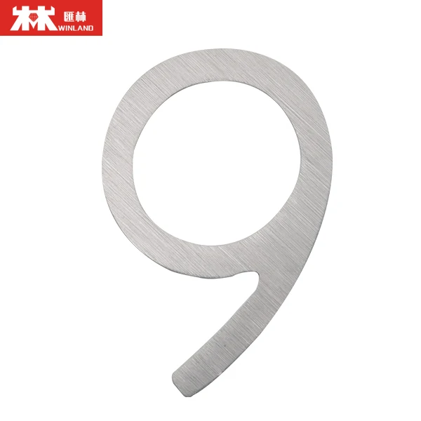 Customized Stainless steel Adhesive house Numbers door Letter Sign Numerals