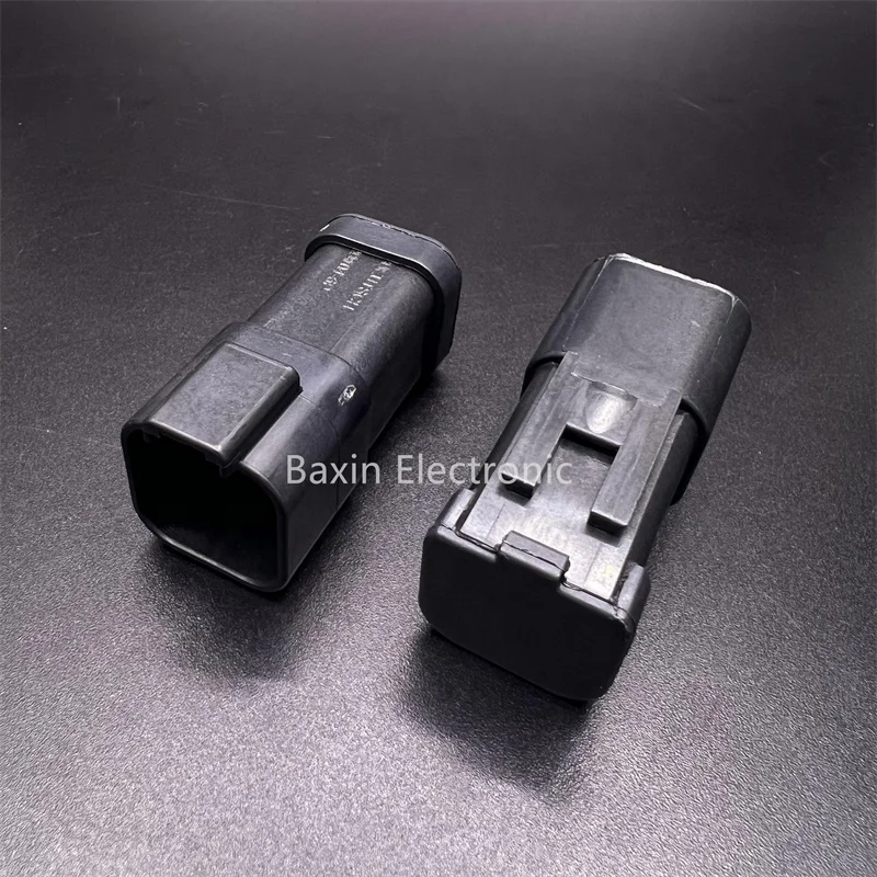 DT04-6P-EP13 deutsch Auto Connector 6PIN with pins assembled REC 6P  BLK BUSBAR 1X6 NICKEL