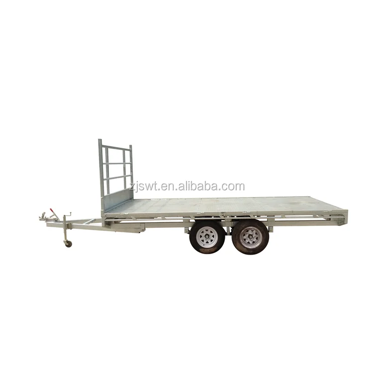 12X7  TANDEM AXLE FLAT TOP/TABLE TOP TRAILER, ELECTRIC BRAKING, RATED 3.5TONNE