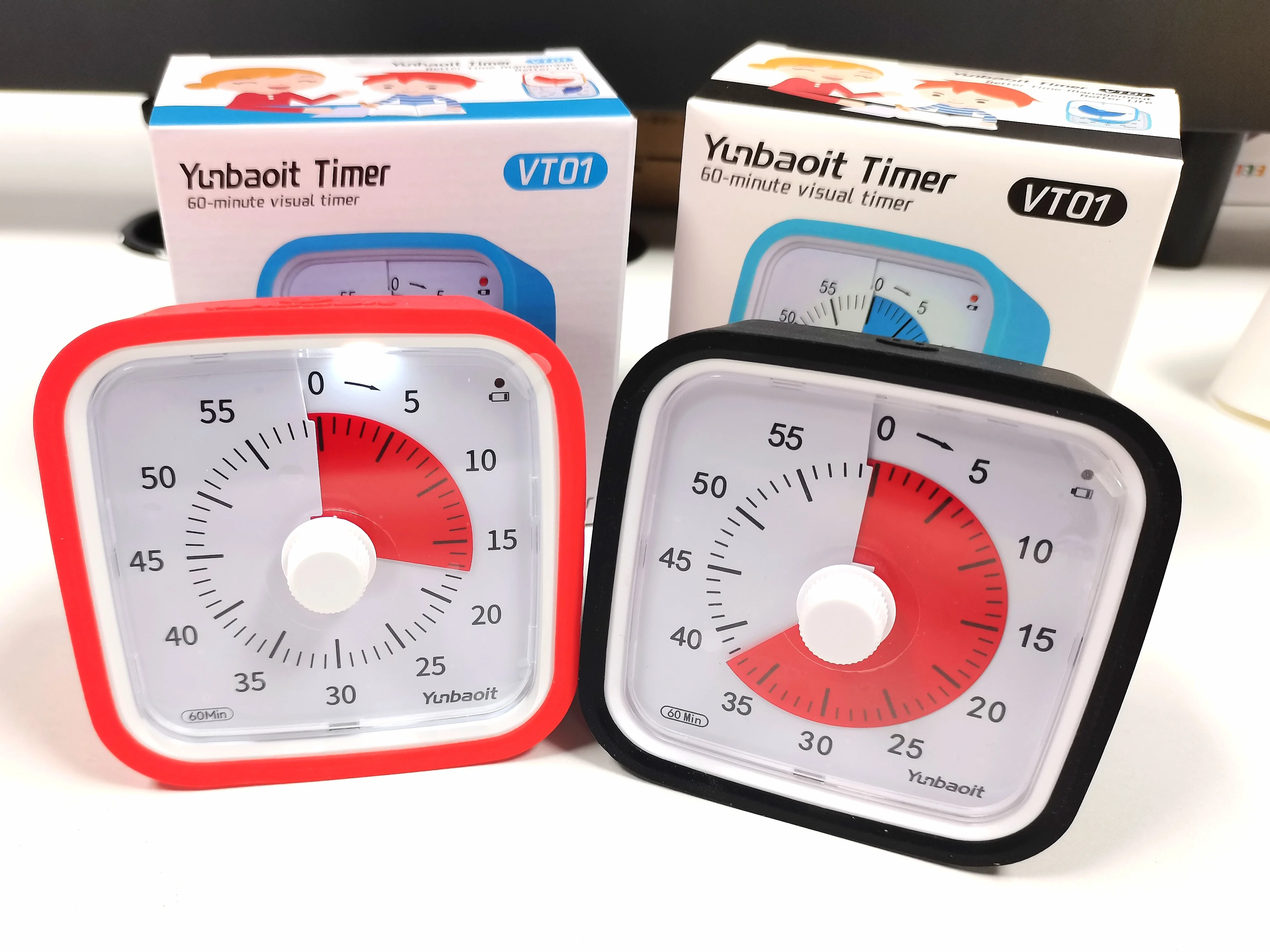 OEM Yunbaoit новый кухонный таймер обратного отсчета производительности аутизма для детей 60 минут визуальный бесшумный аналоговый