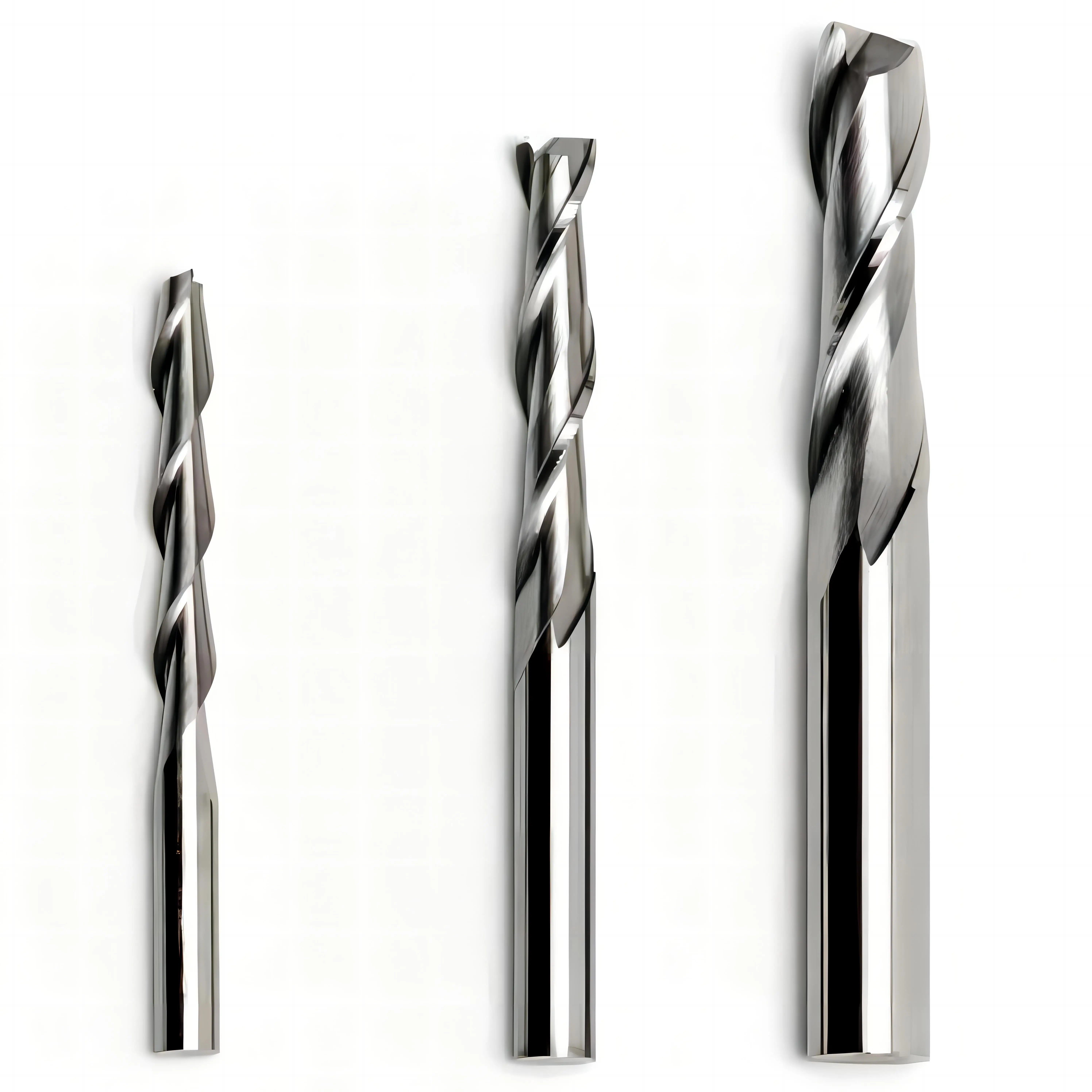 CNC Durable Milling Cutter Carbide 2 Flutes Spiral End Mill Cutters For Woodworking Durable