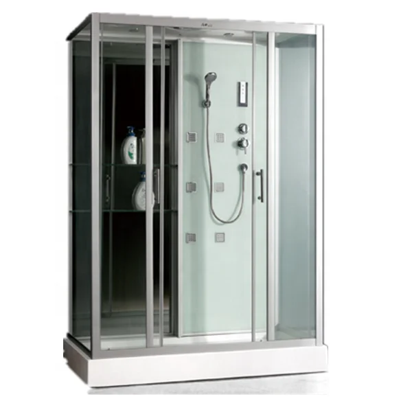 Hot cheap Large Corner Glass Shower cabin WIth 4 Sizes For Different Bathroom