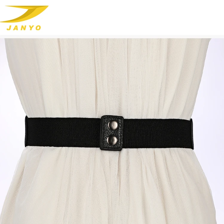 New Style Funky Vintage Elegant Double Buckle Stylish Designers Pu Leather Lady Belt