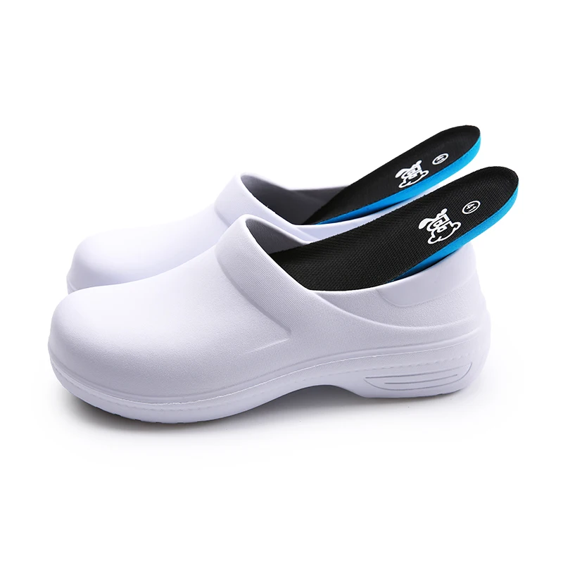 Waterproof and non-slip safety work shoes in summer dust-free workshop