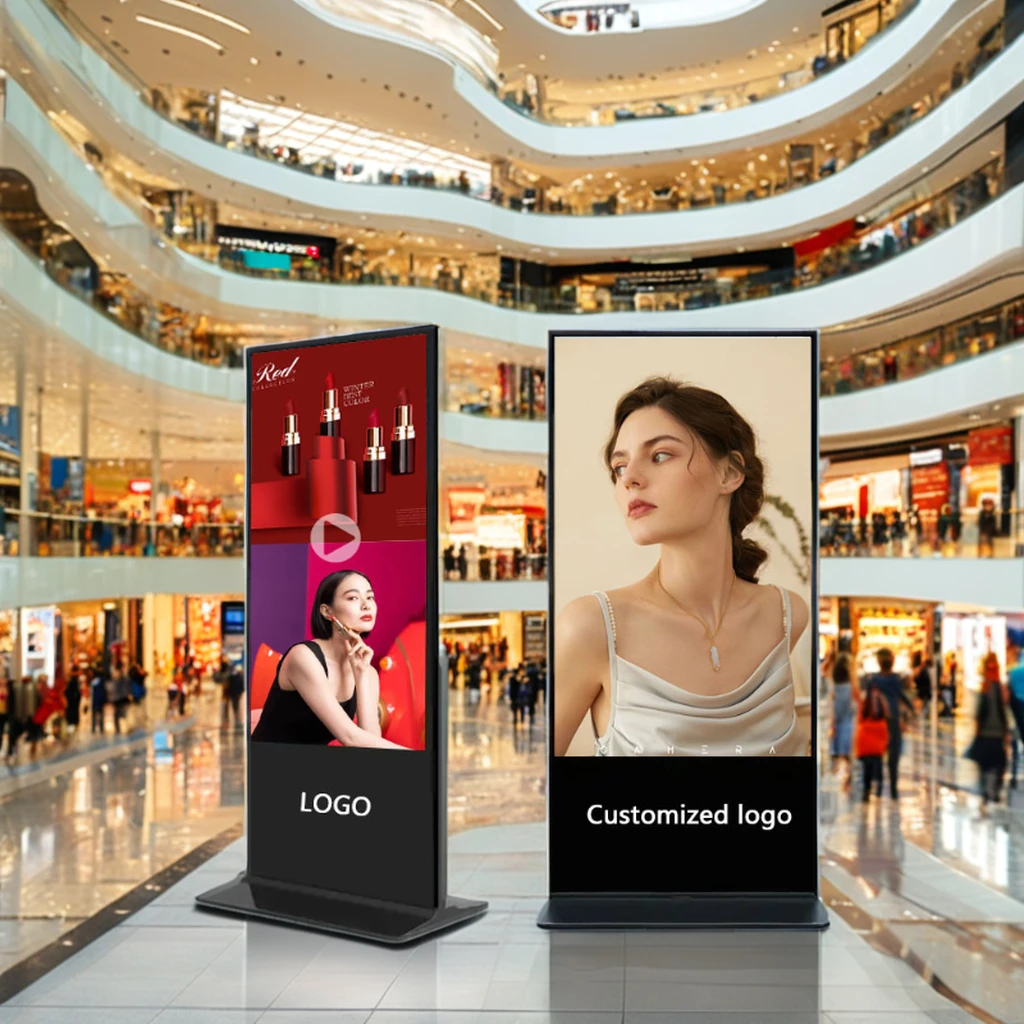 Floor Standing Digital Signage 32 43 49 50 55Inch Vertical Interactive Totem Touch Screen Kiosk Lcd Advertising Display