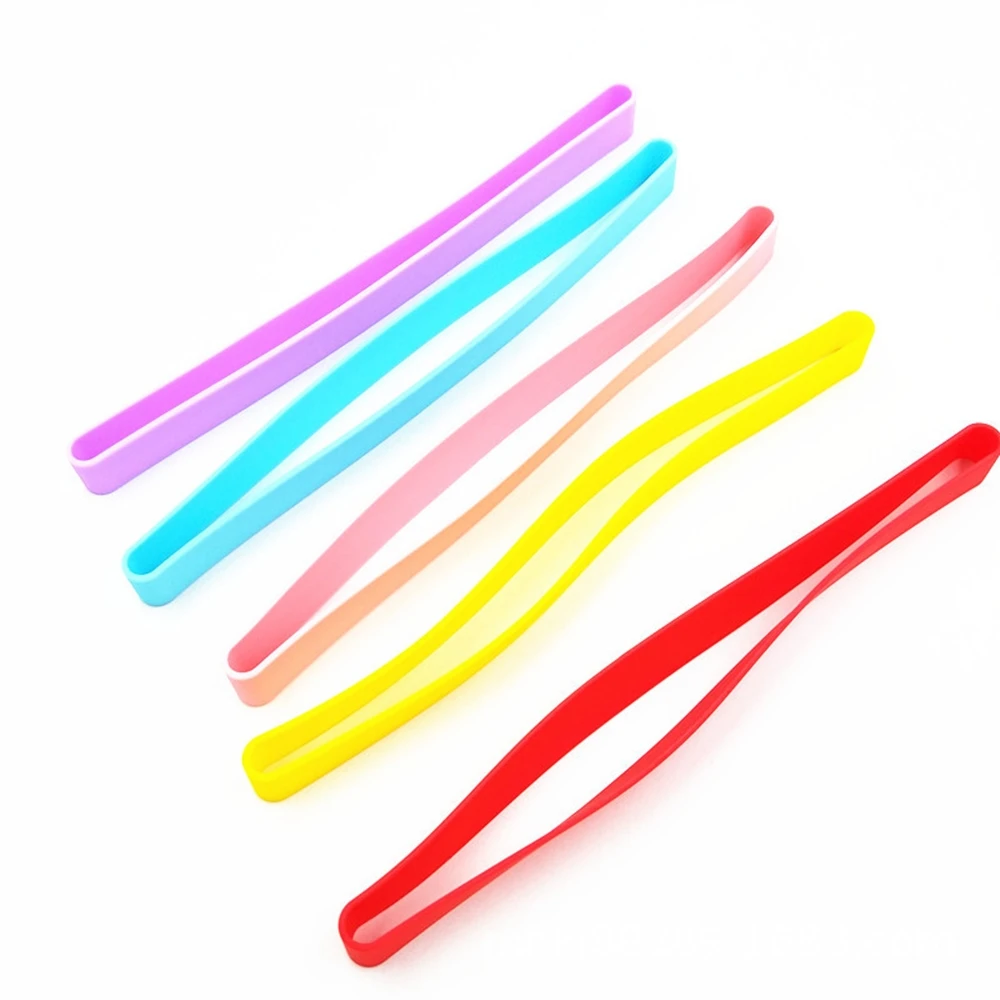 Silicone Rubber Bands Elastic Rubber Wrapping Bands Colored Rubber Bands for Wrapping Notebook Outdoor File Folders Office Home