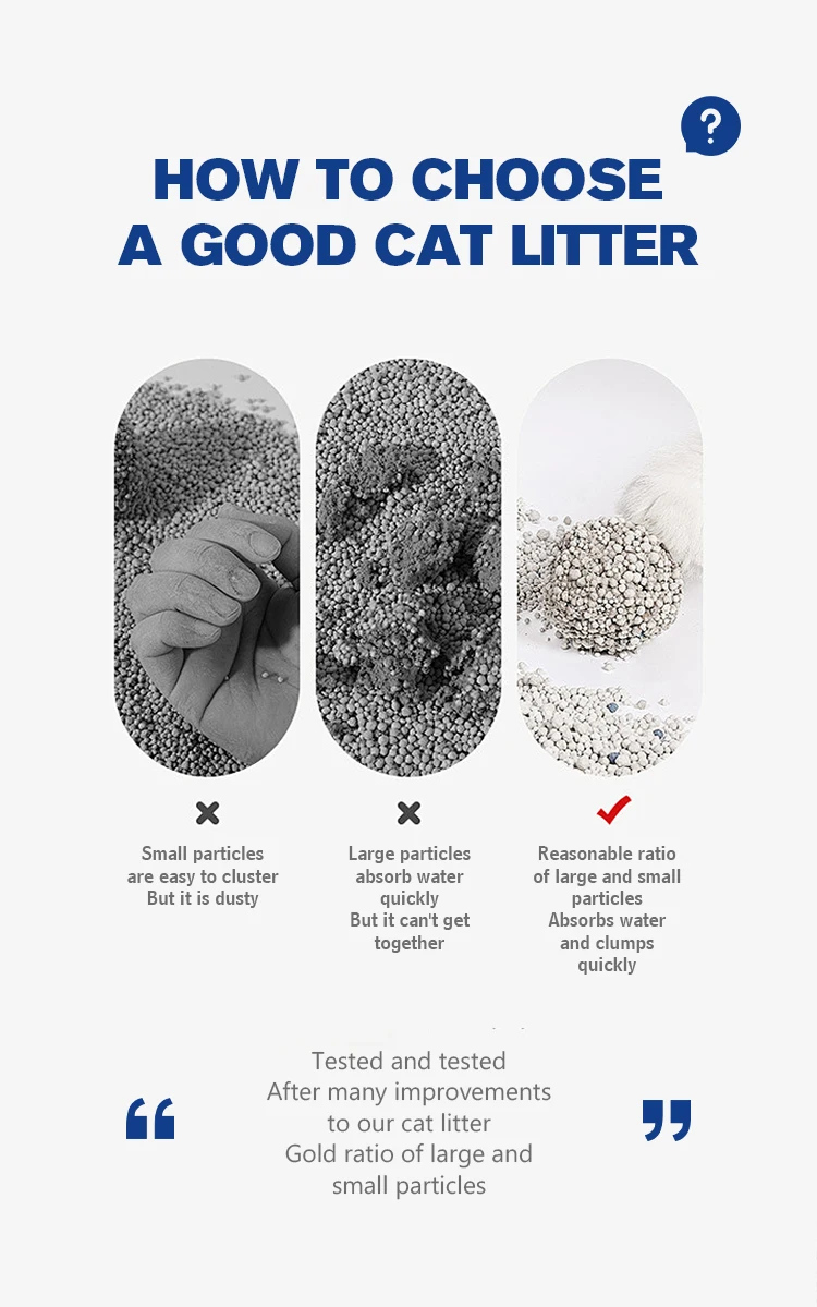 Fast Delivery Sand Mixed Activated Carbon Strong Clumping Ball Shape Bentonite Cat Litter