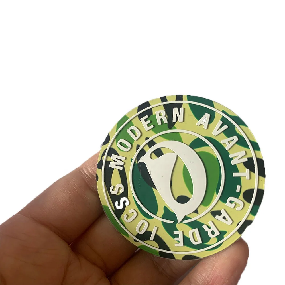 Custom Embossed 3d Raised Logo Printed TPU Badge Vinyl Silicone Heat Transfer Label Hot Press Clothing Patch Rubber Iron On Caps