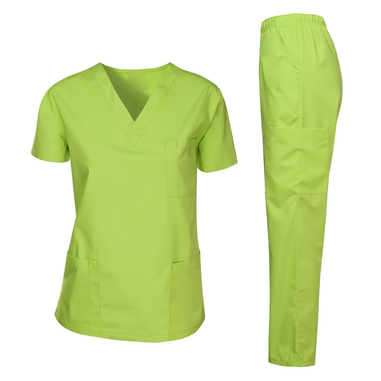 Whosale Custom Two Pieces High Quality Women And Man  Hospital Uniforms Nursing Scrubs Suit Beauty Salon Work Cloth Scrubs Set