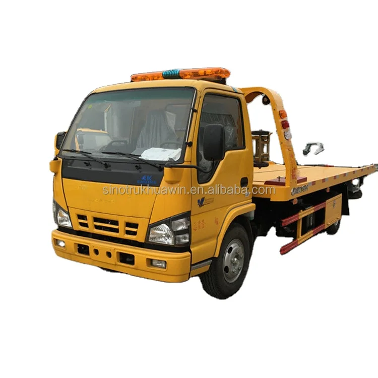 Высококачественный японский грузовик эвакуатор шасси тягач с плоской платформой