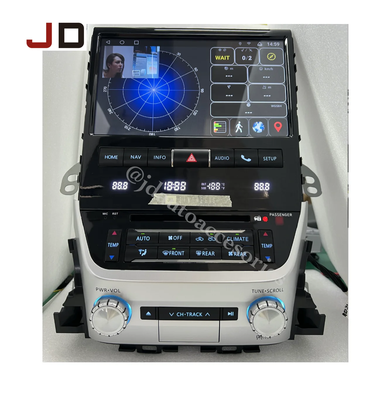 JD AUTO OEM Style For Toyota Land Cruiser LC200 2016-2020 Android 10.0 Car GPS Navigation Radio Stereo Multimedia Player All Bas