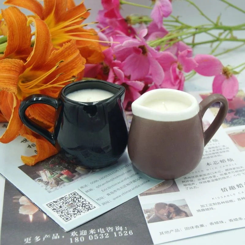 China Factory  Spa Body Wax Massage Oil Candle Vanilla