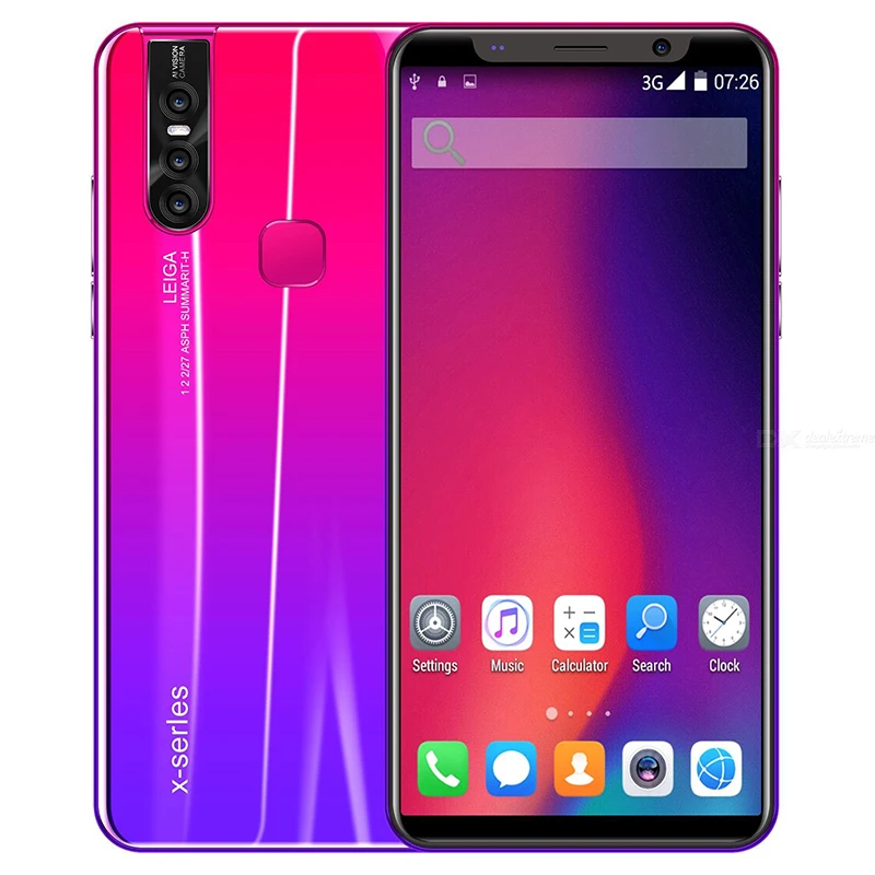 
X27 HD 5,0 дюймов 4G + 64G дешевый мобильный смартфон с функцией распознавания лица и полноэкранным разблокировкой, Android Core, смартфон с двумя Sim-картами 