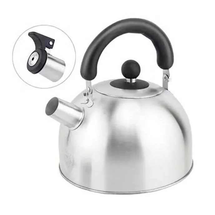 Thickened Whistling Flat Bottom Gas Stove Practical Stainless Steel Kettle