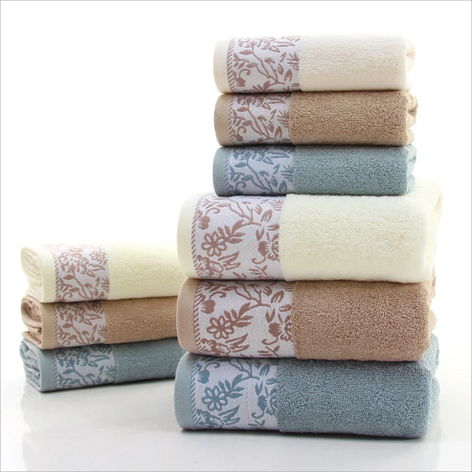 Hot Sale Luxury 5 star hotel use Gift Box packaging bath towel 100 cotton set