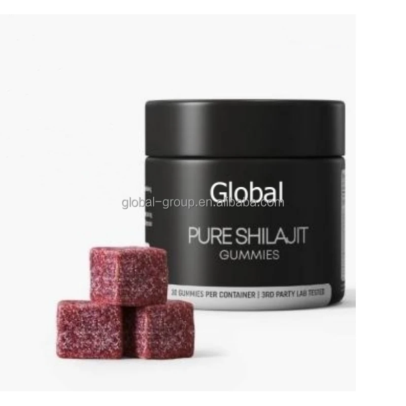 OEM Organic Shilajit Extract Gummies Resin Pure Himalayan Shilajit Vitamins Brain Supplement Nootropic Gummy