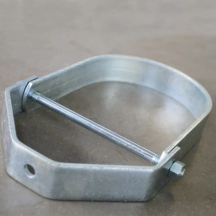 Factory Wholesale Steel Conduit Pipe Clamp Metal HDG Custom 3-1/2' Clevis Hanger