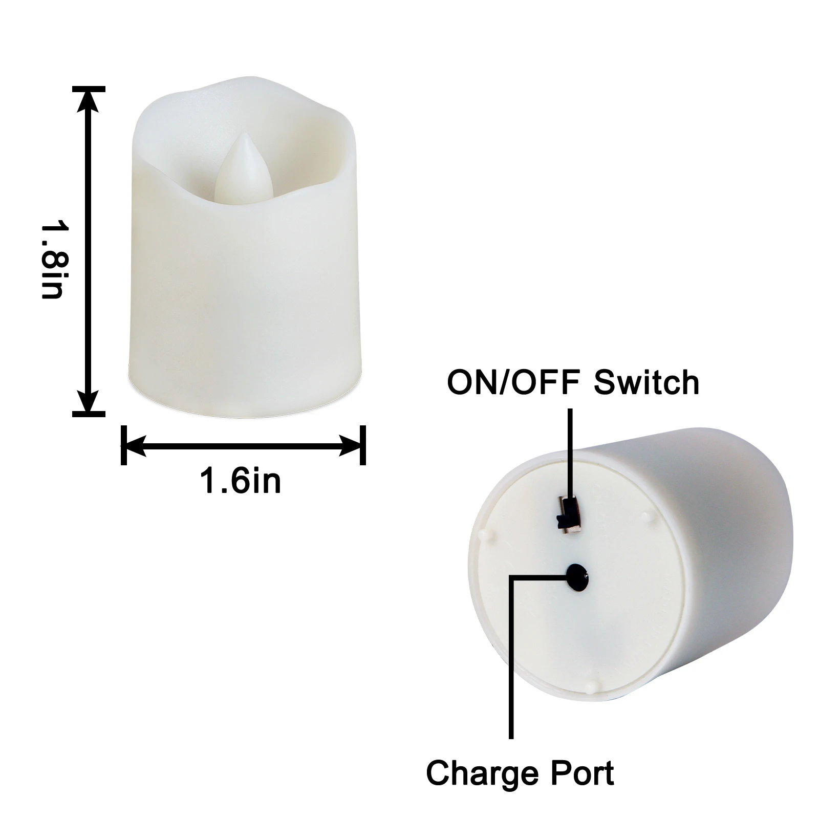 Night Light Simulation Moving Flame Decorative Candles Led Flameless & Flickering Led Candles