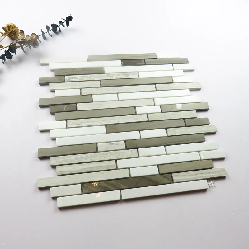 Good price Tumble Backsplash Kitchen Marble Mosaic Tile