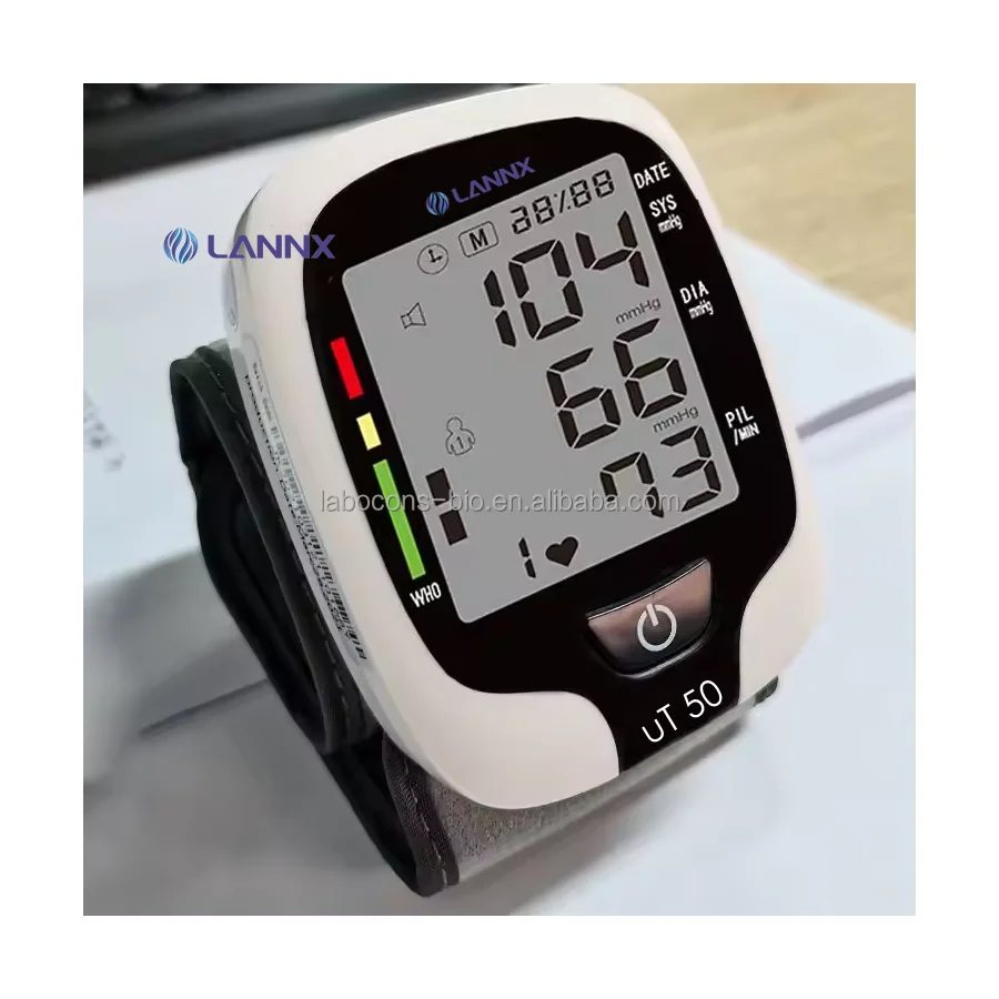 LANNX uT 50 Home Automatic Wrist BP Machine Digital Display Blood Pressure Monitor With Voice health care sphygmomanometer