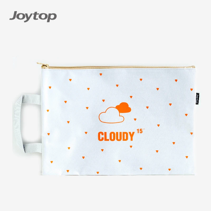  Joytop 7091 оптовая продажа узор погоды Размер A4 ткань Оксфорд папка для файлов сумка на молнии с