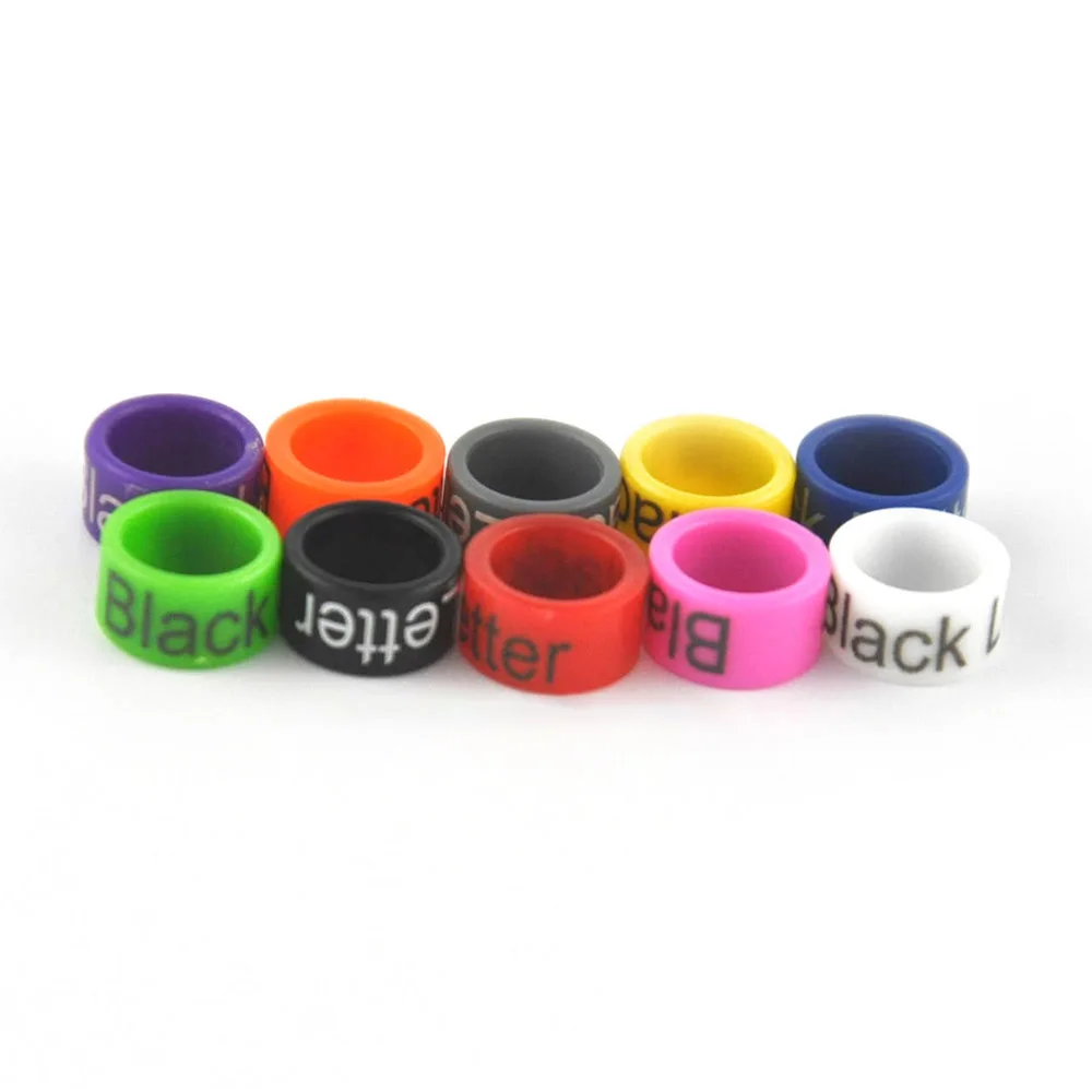 Plastic Ring with printing for Pigeon and small bird pigeon and bird ring