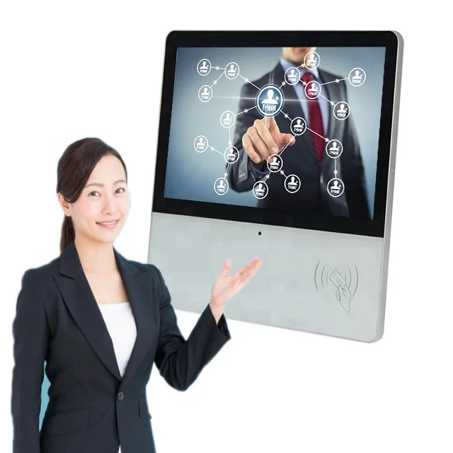 Customized Wall Mount Biometric Fingerprint IC Card Scanner Face Recognition Capacitive Touch Camera Time Attendance System